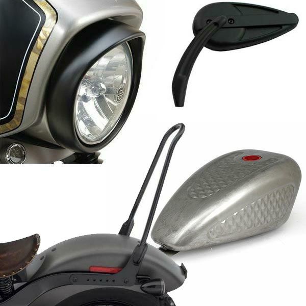 ハーレー ヘッドライト ナセル KIT クローム FLソフテイル用 : HD