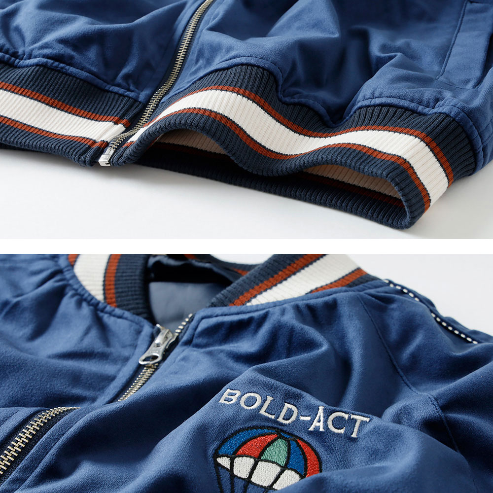 10%OFF！ファミリーセール！ベロア 刺繍ジャケット スカジャン メンズ