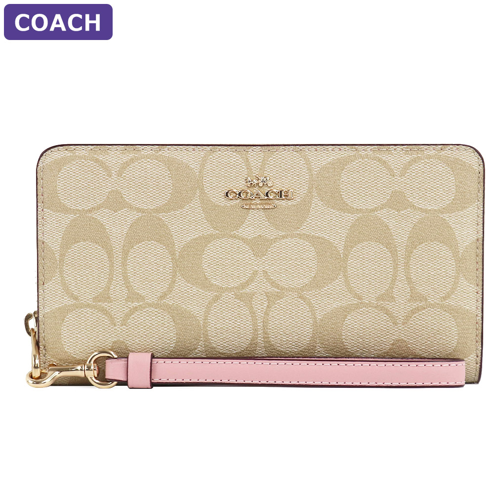 COACH（コーチ） 財布 長財布 C4452 ストラップ付 シグネチャー