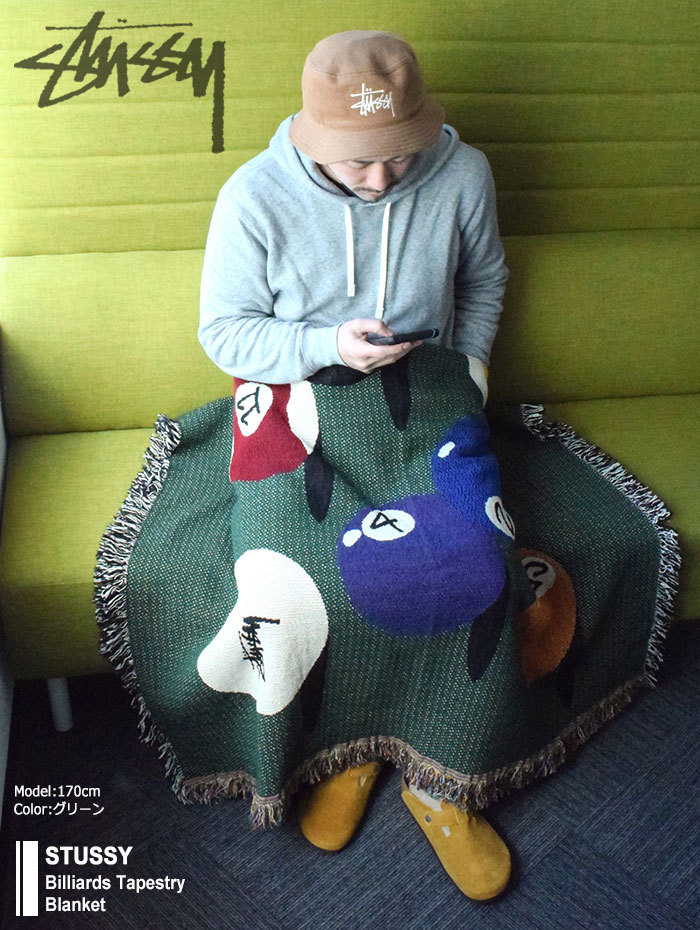 STUSSY（ステューシー） ブランケット STUSSY Billiards Tapestry