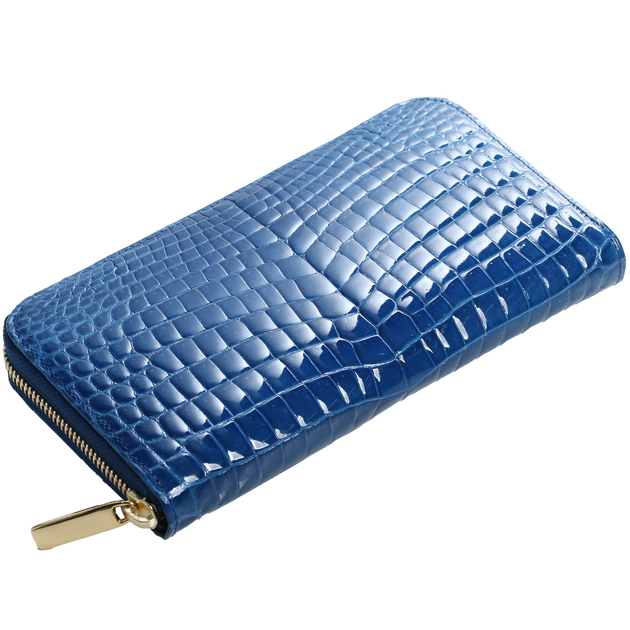 HALEINE（アレンヌ） クロコダイル 長財布 メンズ シャイニング 加工