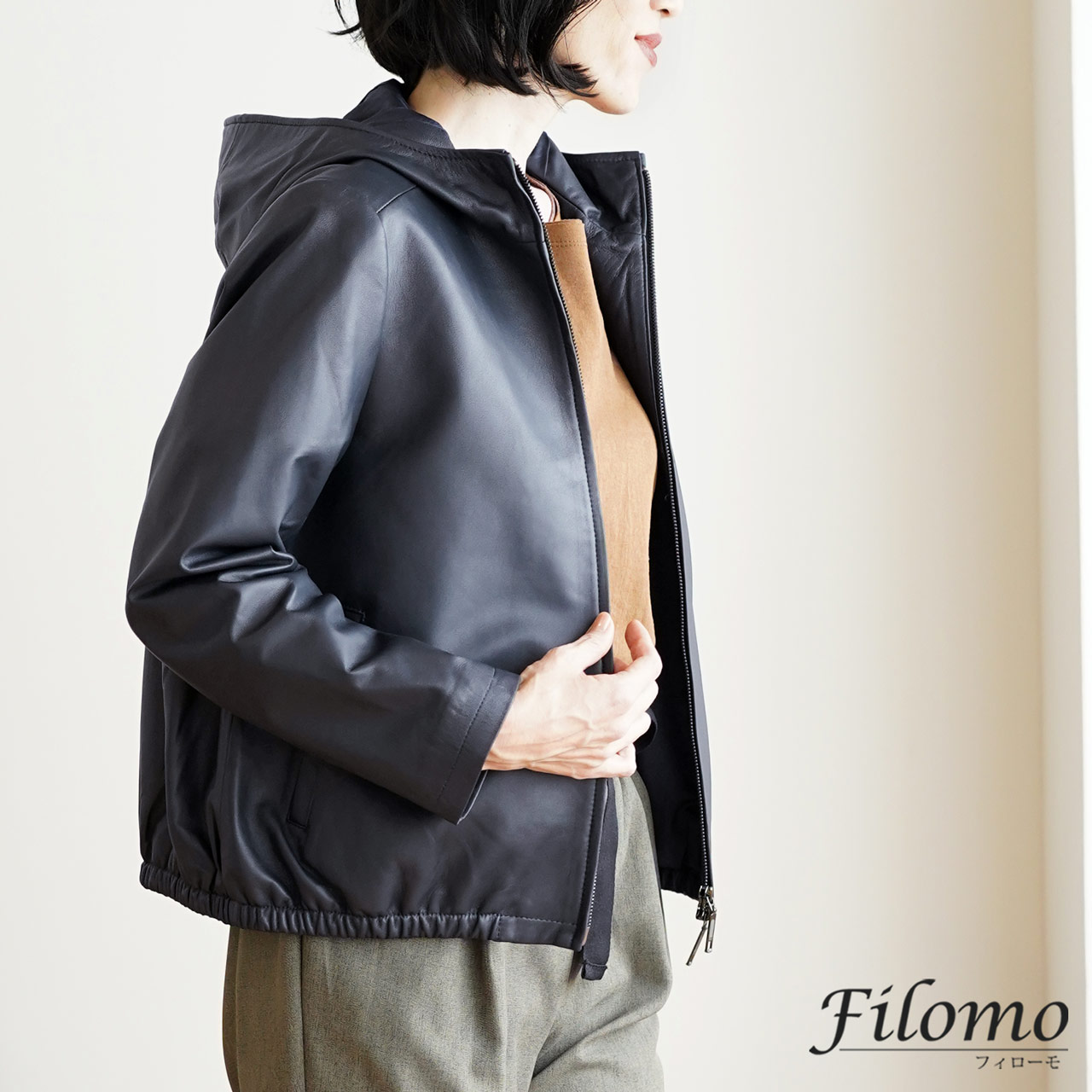 Filomo（フィローモ） [5%offクーポン]レザー パーカー レディース