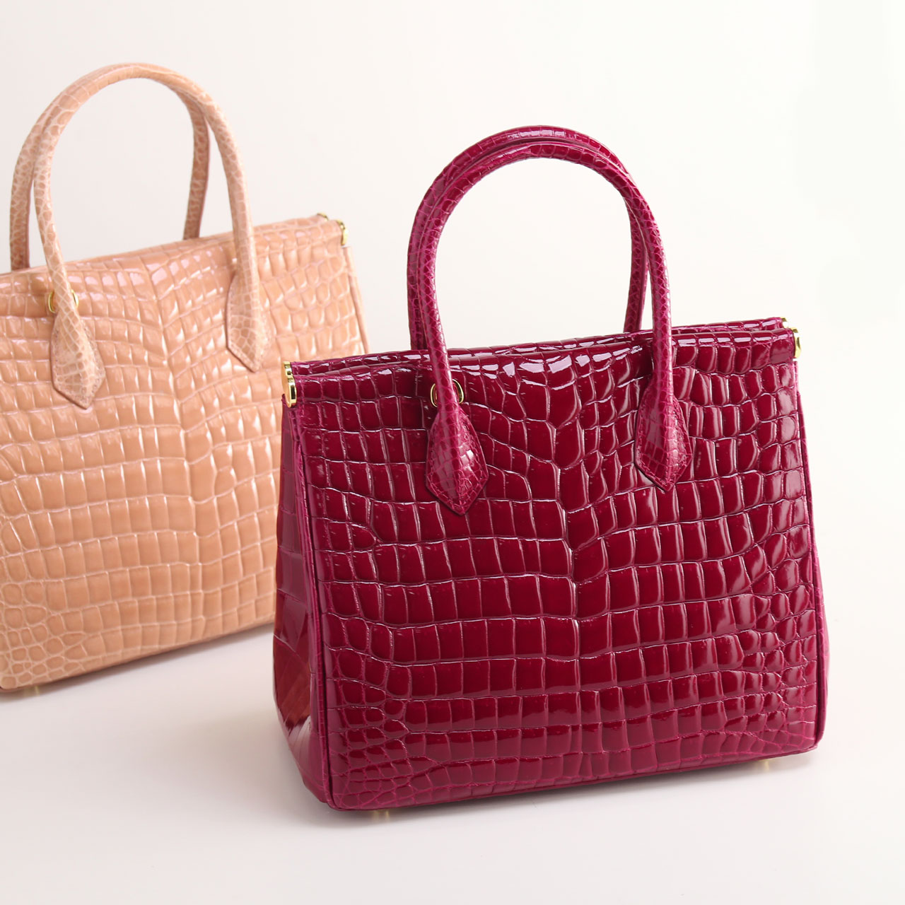 sankyo shokai（三京商会） クロコダイル ハンドバッグ 2WAY