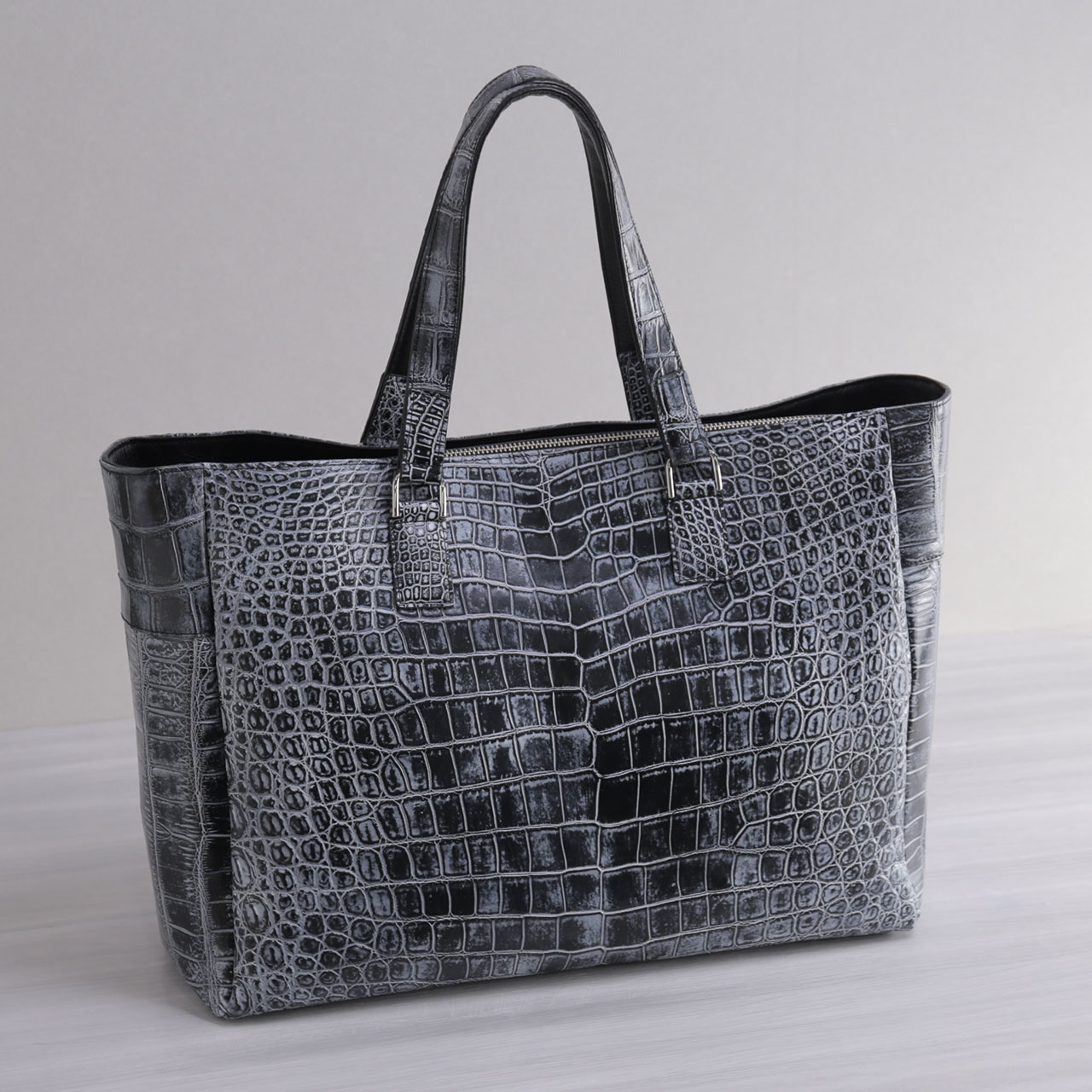 sankyo shokai（三京商会） クロコダイル トートバッグ メンズ 日本製