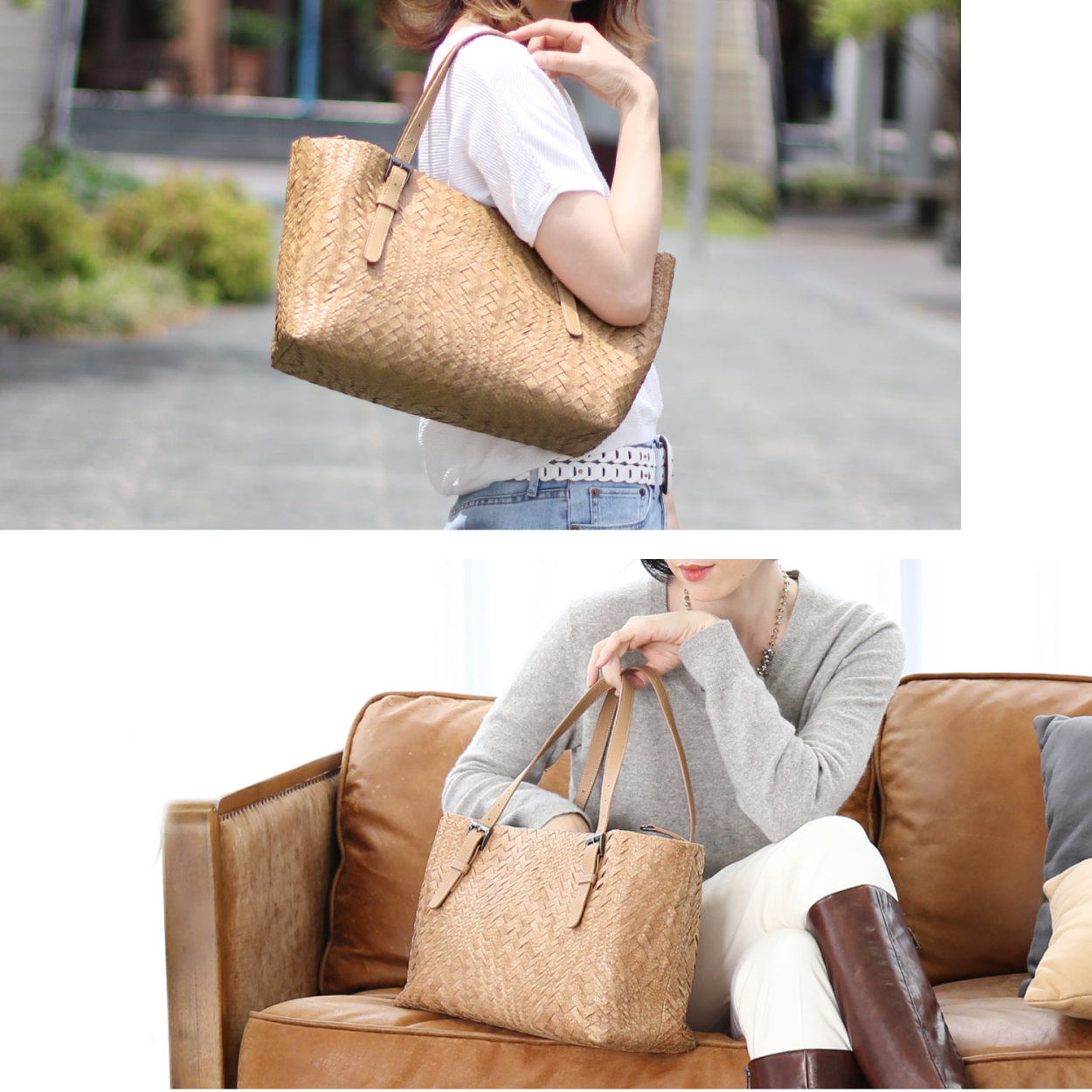 sankyo shokai（三京商会） ［期間限定価格］スネーク レザー トート