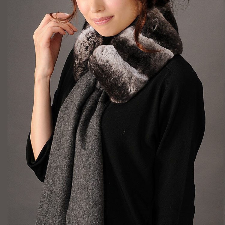 sankyo shokai（三京商会） [10%offクーポン]チンチラ ファー マフラー