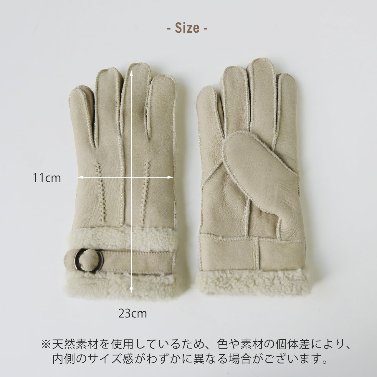 sankyo shokai（三京商会） ［期間限定価格］ムートン 手袋 ダブル