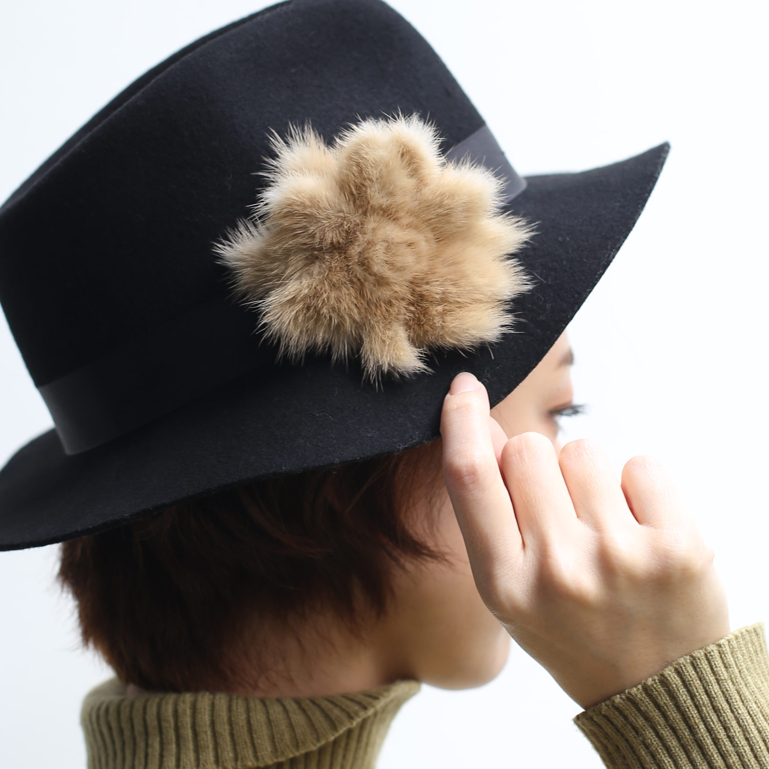 sankyo shokai（三京商会） ［期間限定価格］ファー コサージュ