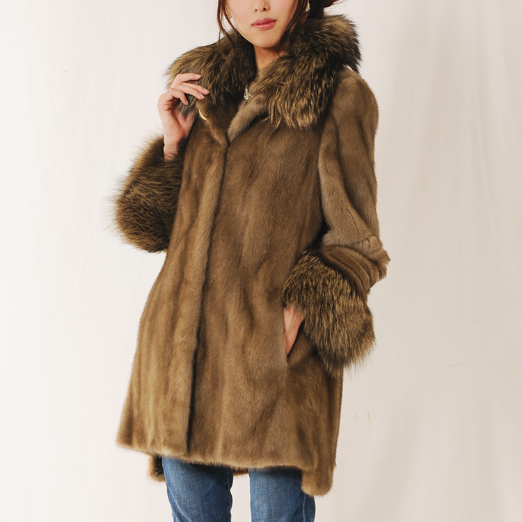 sankyo shokai（三京商会） [5%offクーポン]ミンク コート シルバー