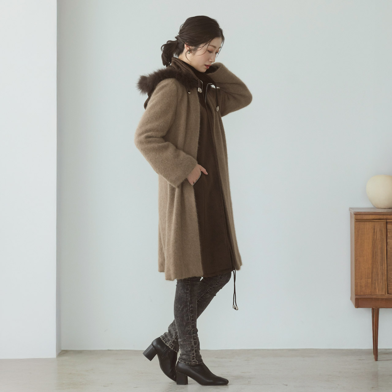 sankyo shokai（三京商会） [10%offクーポン]コート レディース フード