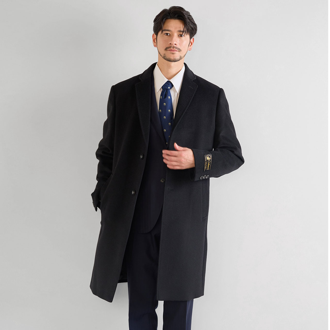 sankyo shokai（三京商会） カシミヤ チェスターコート フォーマル