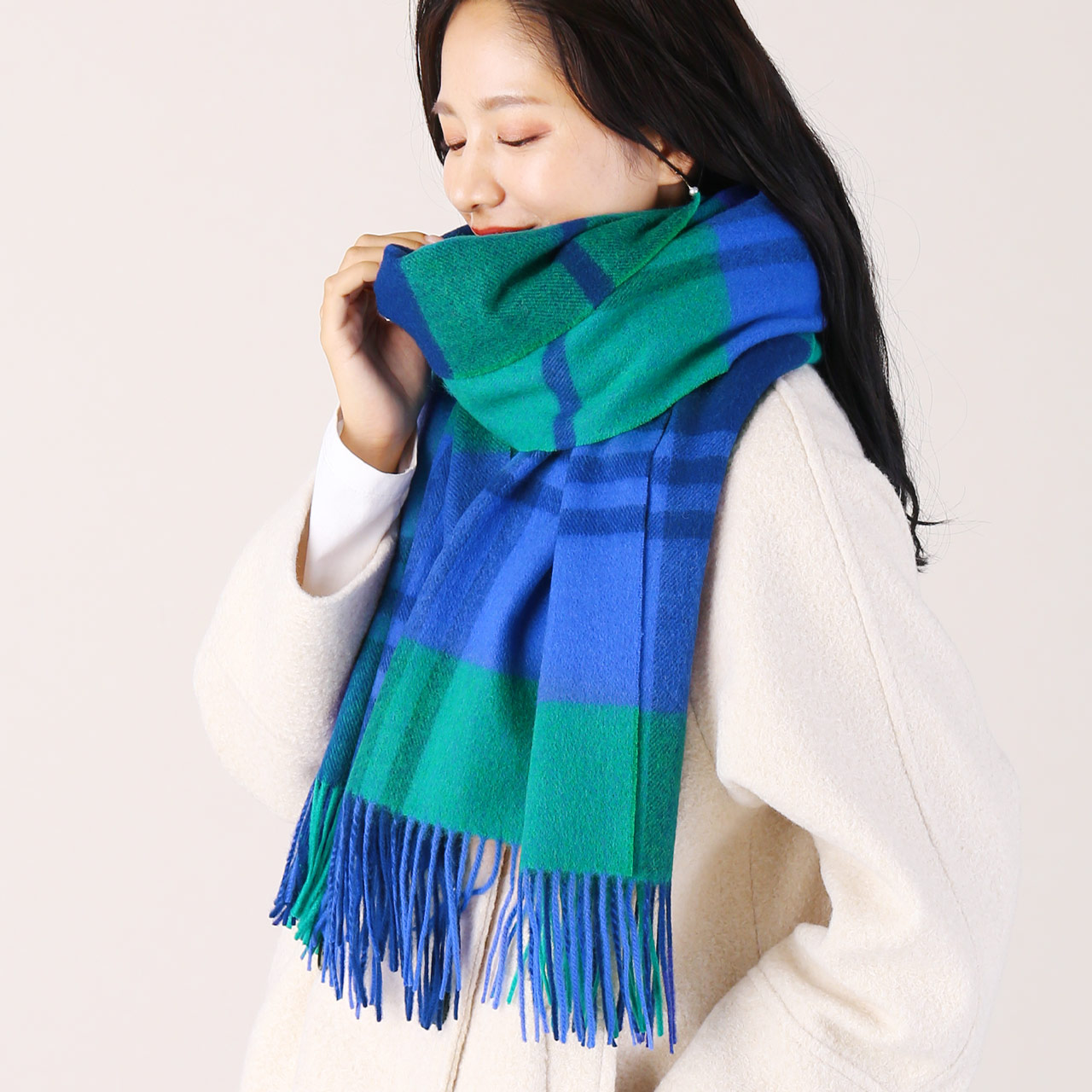 sankyo shokai（三京商会） ［期間限定価格］カシミヤ混 大判ストール