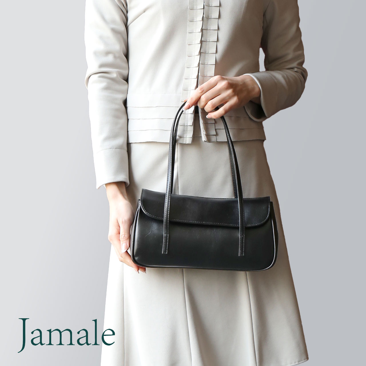 Jamale（ジャマレ） [5%offクーポン]フォーマル 黒 牛革 ブラック