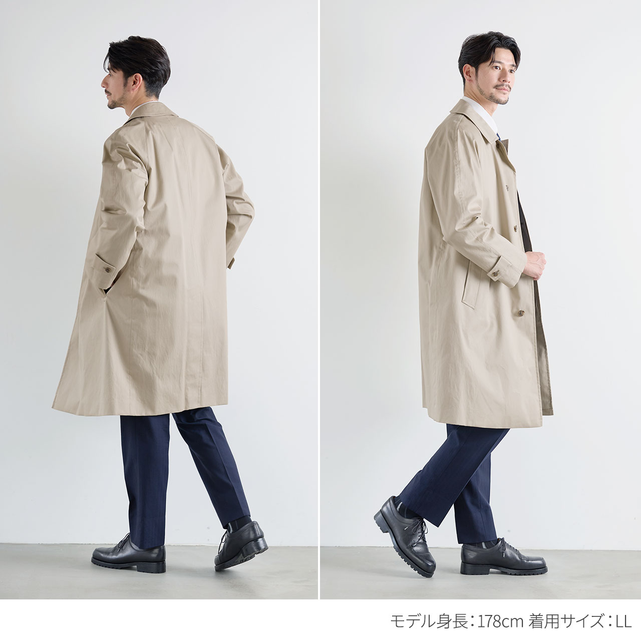 sankyo shokai（三京商会） ステンカラーコート 中綿ライナー付き