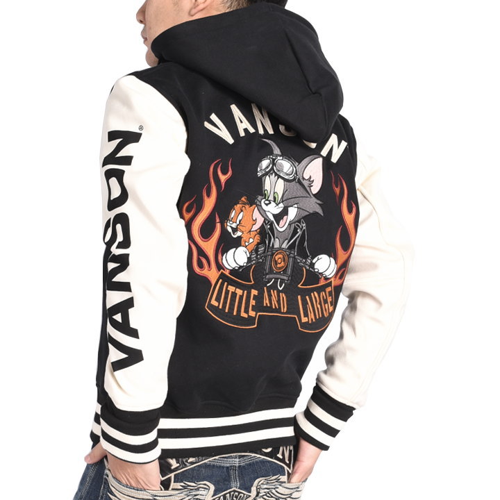 VANSON（バンソン） × トムとジェリー コラボ スタジャン バイカー