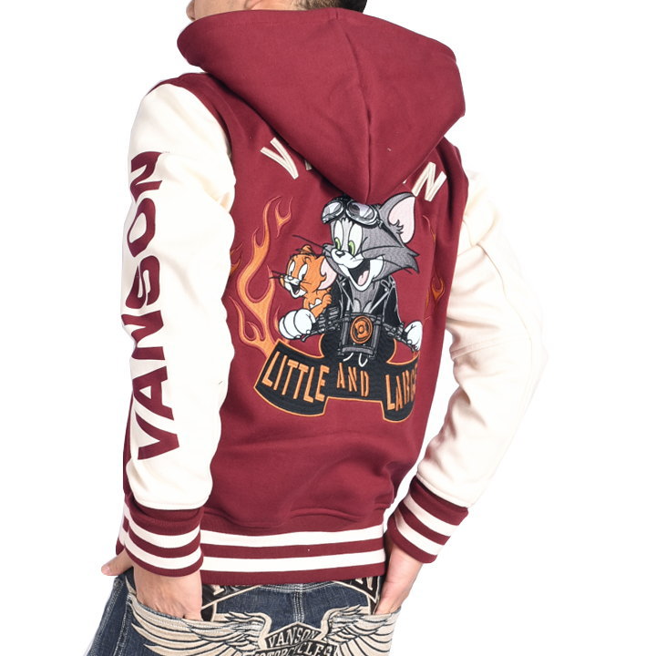 VANSON（バンソン） × トムとジェリー コラボ スタジャン バイカー