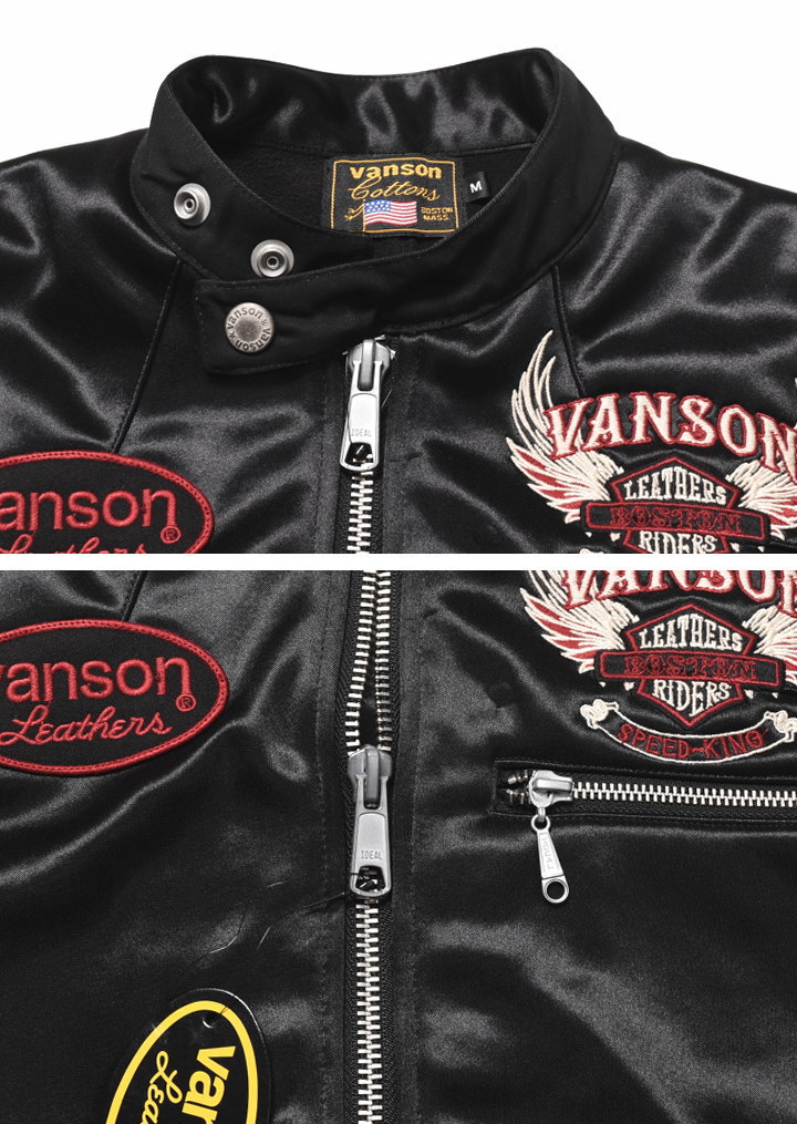 VANSON（バンソン） 【当店別注】 ライダース フライングエンブレム