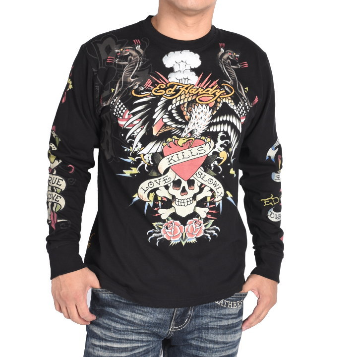 Ed Hardy（エド・ハーディー） ロンT Love Kills Slowly ＆ United In