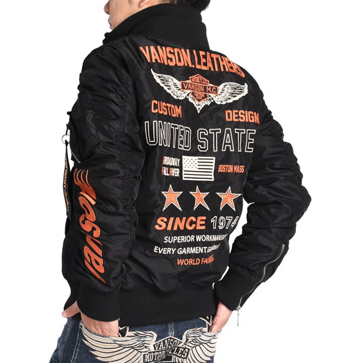 VANSON（バンソン） VANSON MA-1 フライトジャケット フライング