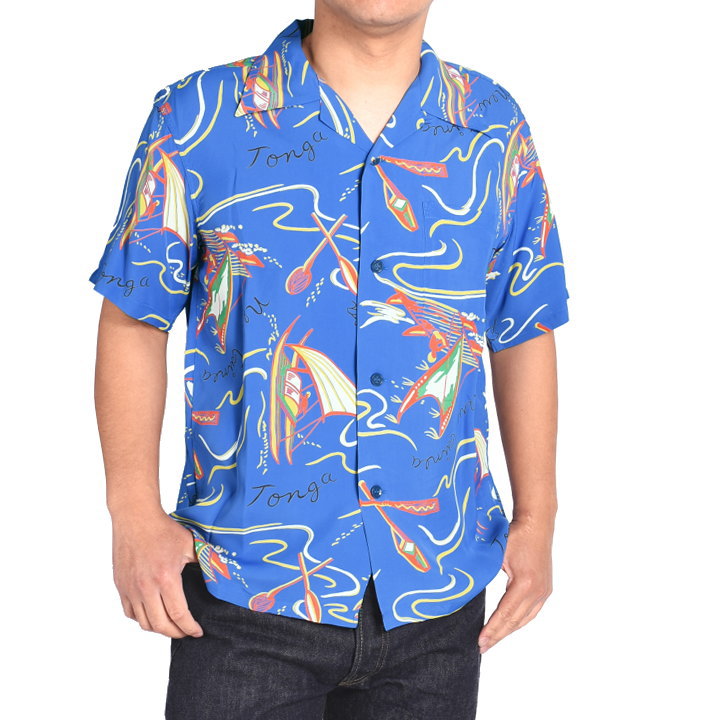 SUN SURF サンサーフ アロハシャツ “SOUTH SEA OUTRIGGER” S/S RAYON