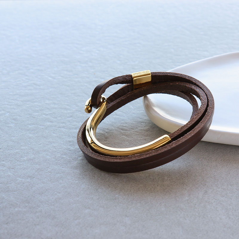 Jewel VOX ブレスレット レディース バングル 本革 牛革 レザー 重ね