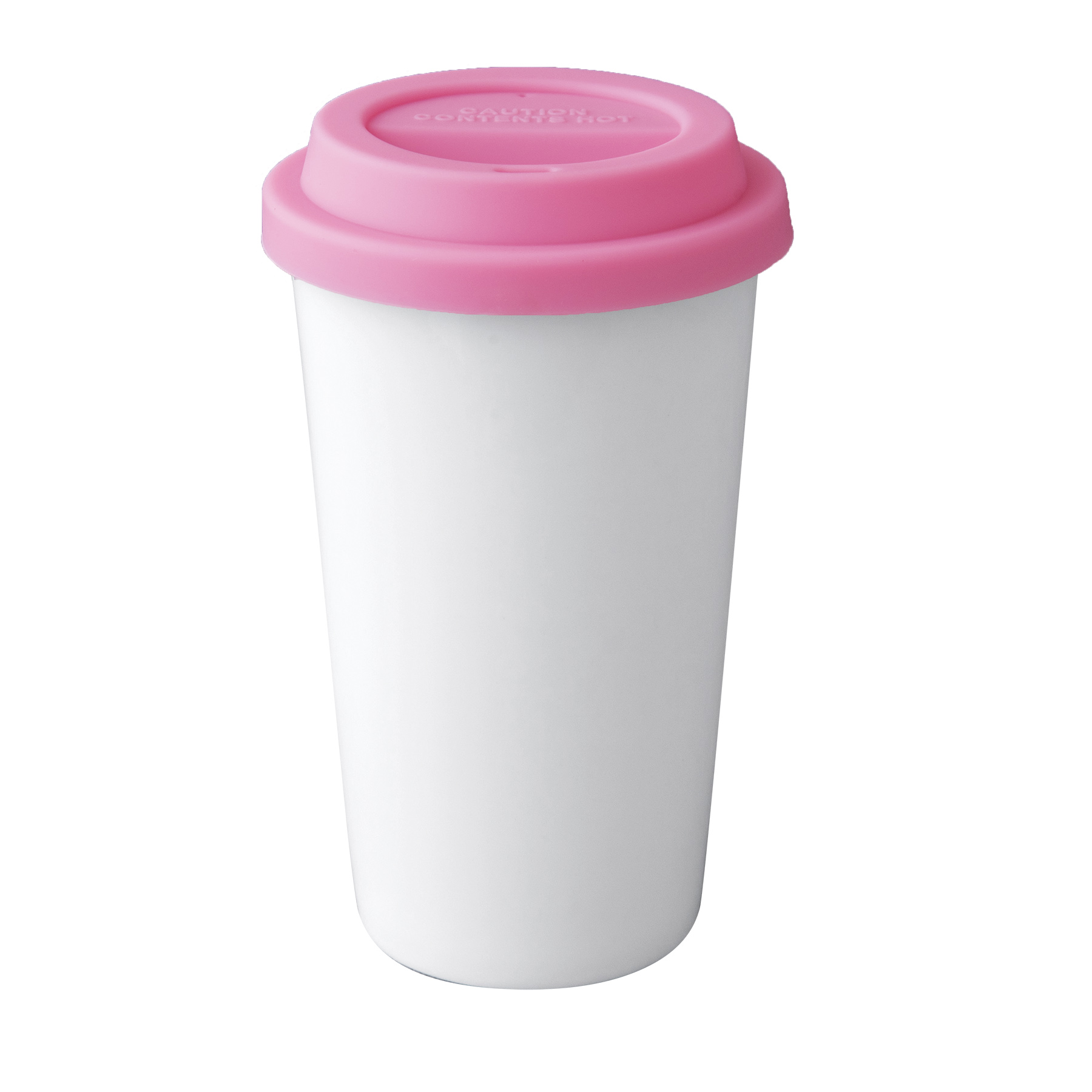 タンブラー サーモ 二層 陶器 新生活 白 白磁 ホワイト L(320cc) 5色