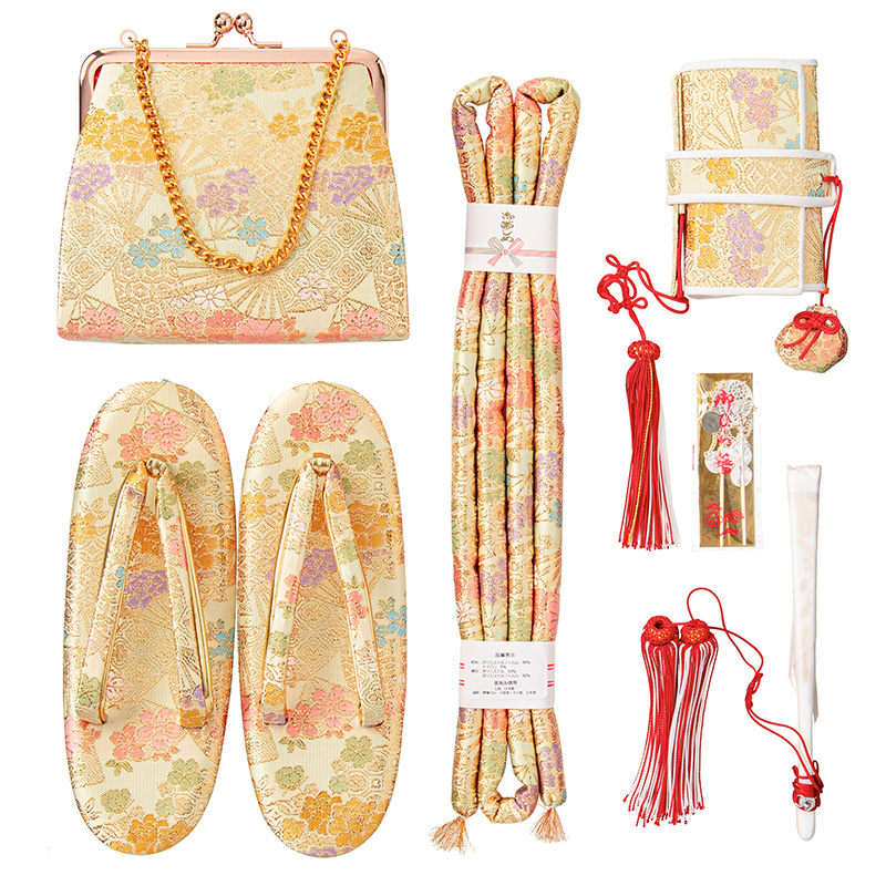 七五三 はこせこセット 7歳 バッグ 草履21cm 箱迫 丸ぐけ 扇子