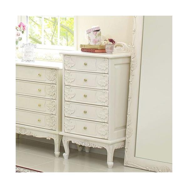 HAGiHARA（萩原） アンティーク チェスト 木製 4段 完成品