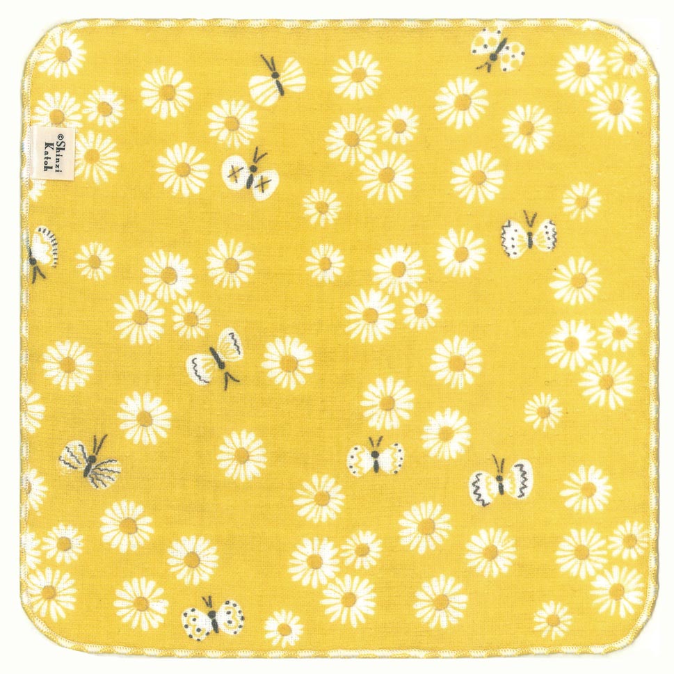 タオルハンカチ プレゼント レディース 女性 ミモザ レモン 花柄 雑貨