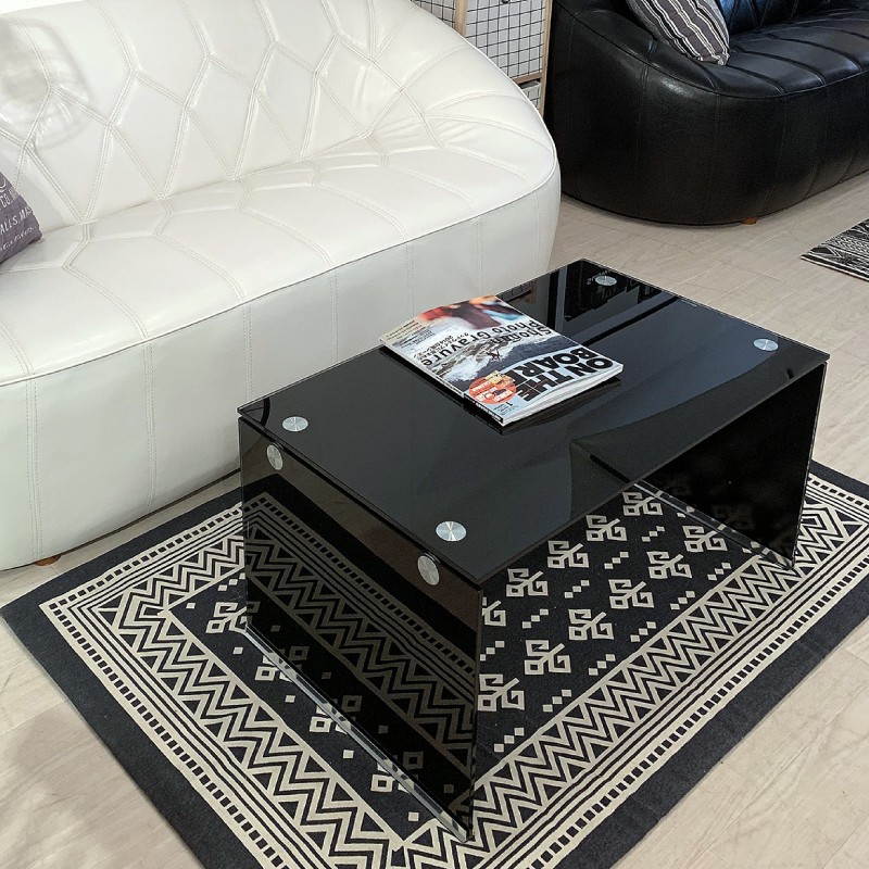 東谷 センターテーブル ガラス 幅76 ローテーブル リビング おしゃれ