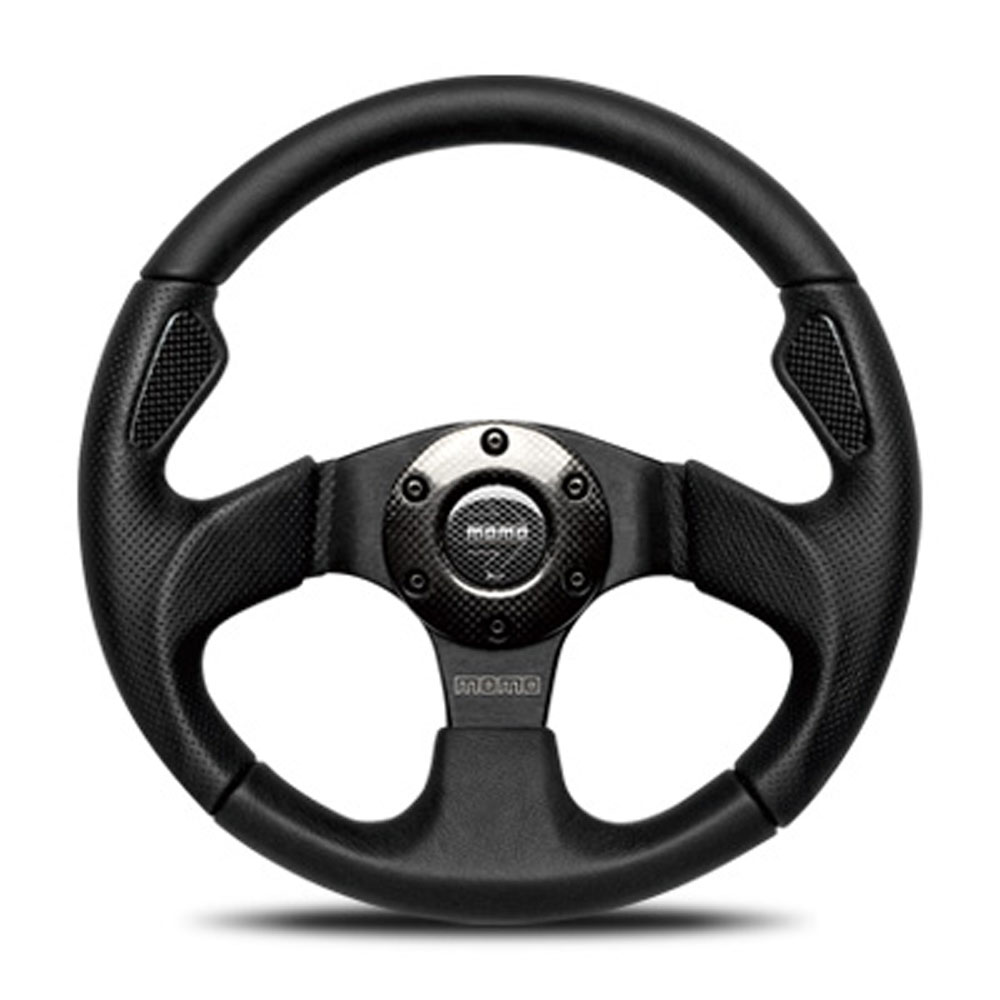 MOMO（モモ） ステアリング JET 320mm ジェット ブラックレザー J-1