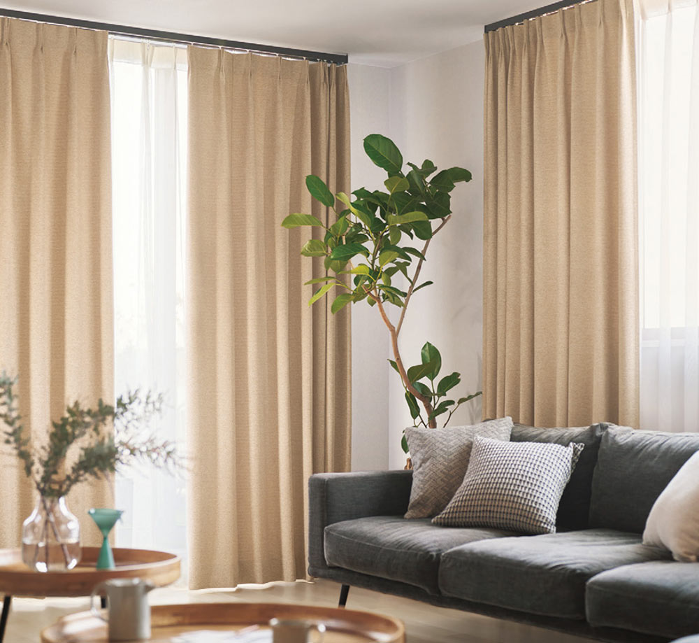 abita ZIONE カーテン生地 切り売り シンコール 遮光 ドレープ カルド