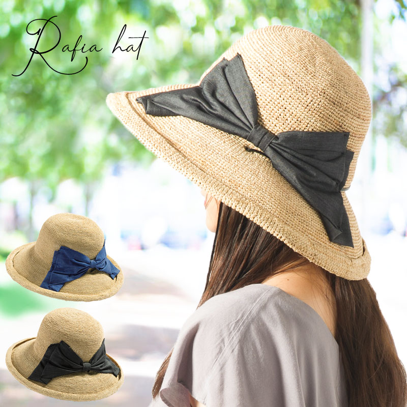 QUEENHEAD（クイーンヘッド） 帽子 レディース UV 紐付きリボン