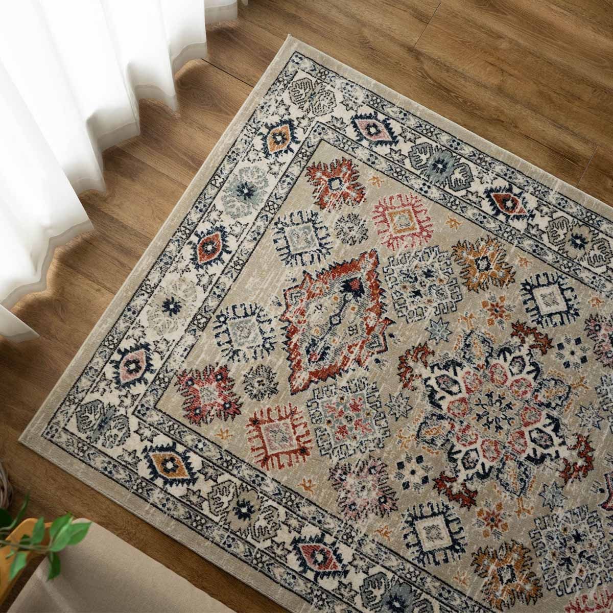 サヤンサヤン ラグマット 2畳 ヴィンテージ おしゃれ ラグ 195×200 cm