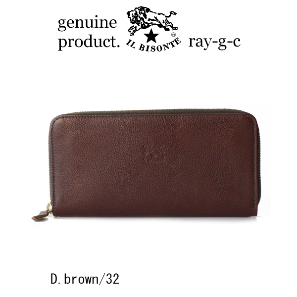 IL BISONTE（イルビゾンテ） 財布 スリムスクエアラウンドジップ