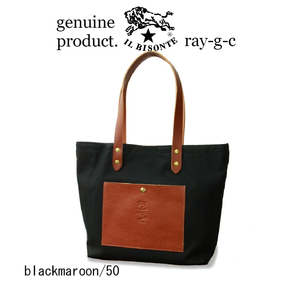 IL BISONTE（イルビゾンテ） バッグ レザーポケット付き キャンバス