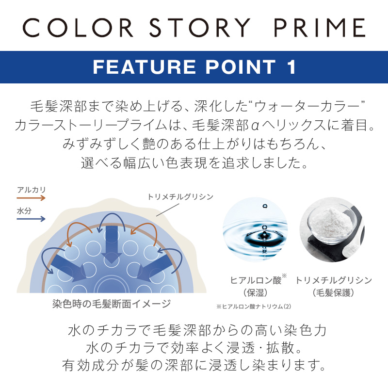 カラーストーリー アリミノ プライム クイックタイプ 1剤 90g クール