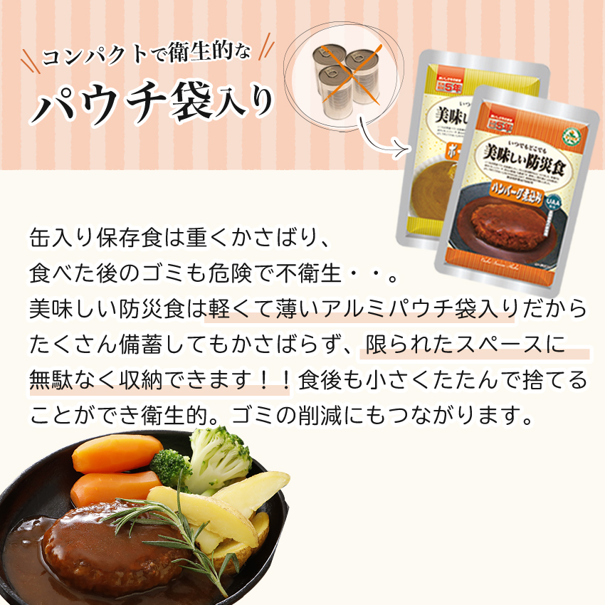 非常食 おかず 5年保存 ハンバーグ煮込み おいしい レトルト 保存食