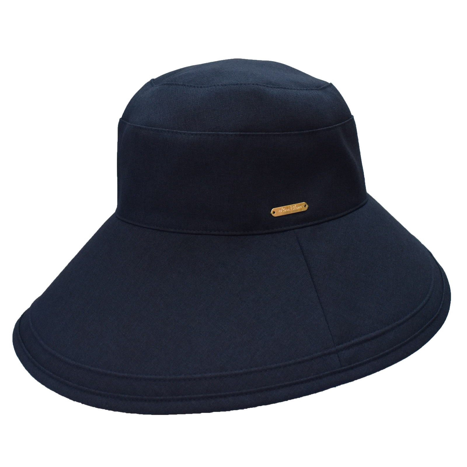 ロサブラン ハット レディース uv 100％完全遮光 プレーン（つば裏遮光