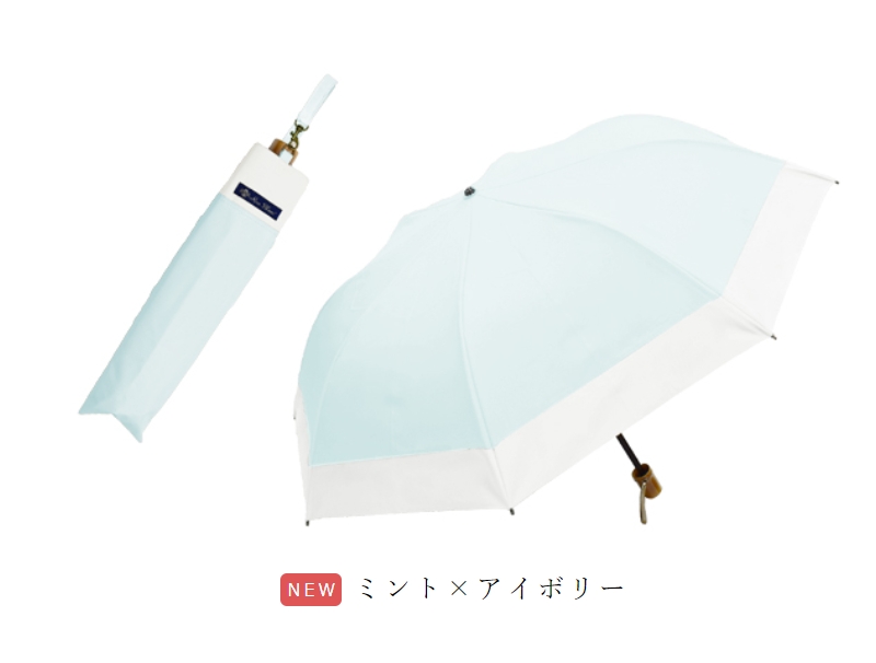 ロサブラン 日傘 折りたたみ 完全遮光 uv 晴雨兼用 軽量 2段