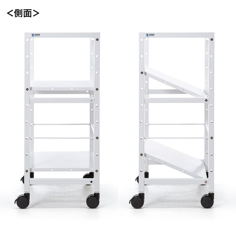 SANWA SUPPLY（サンワサプライ） 高耐荷重ワゴン 2段 キャスター付 耐