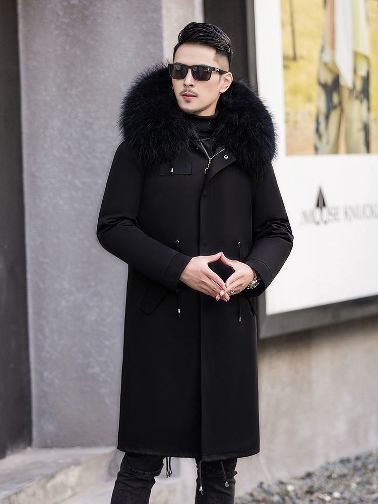 メンズ モッズコート 裏起毛 裏ボア 毛皮コート ファーコート