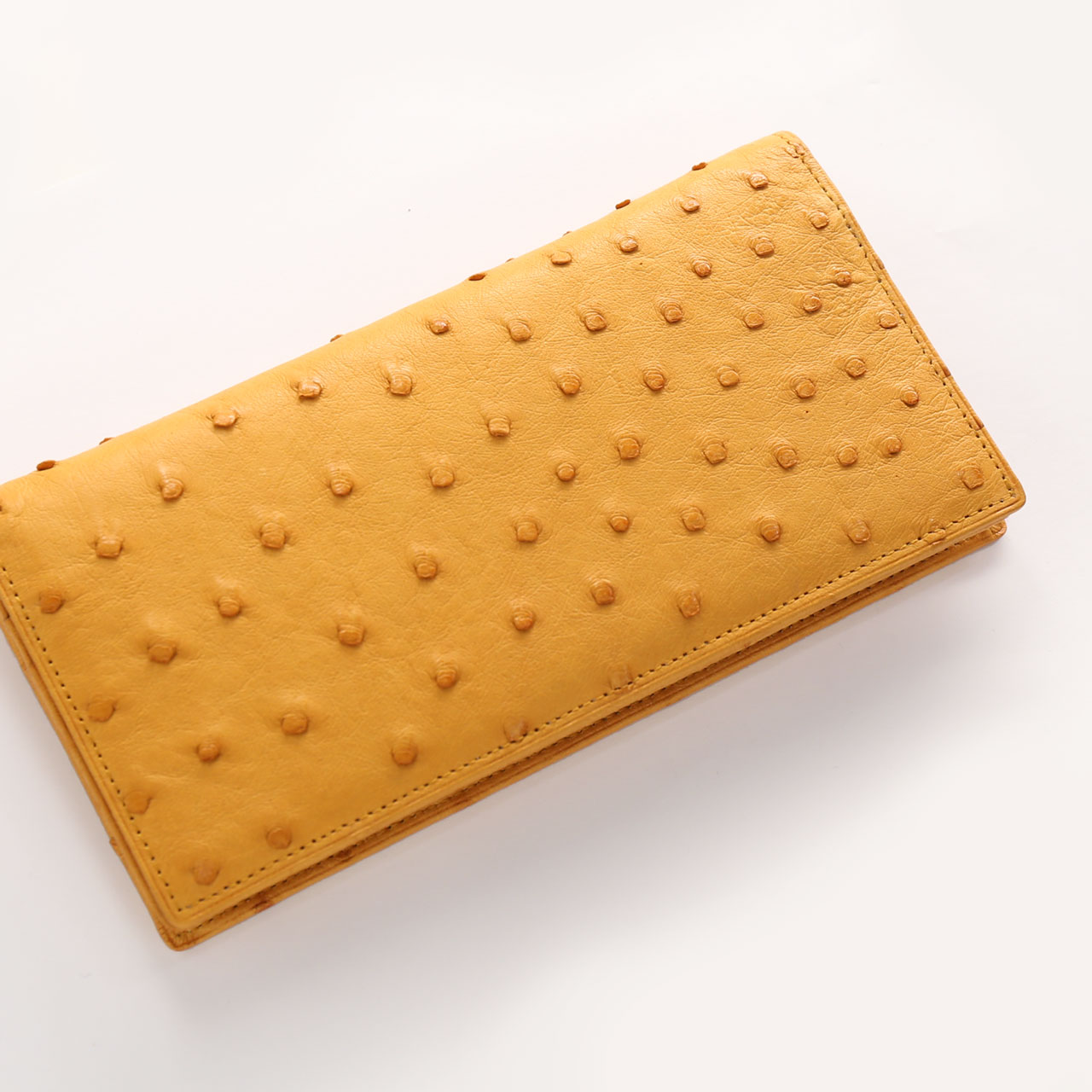 オーストリッチ メンズ 長財布 日本製 フルポイント 薄型 軽量 無双