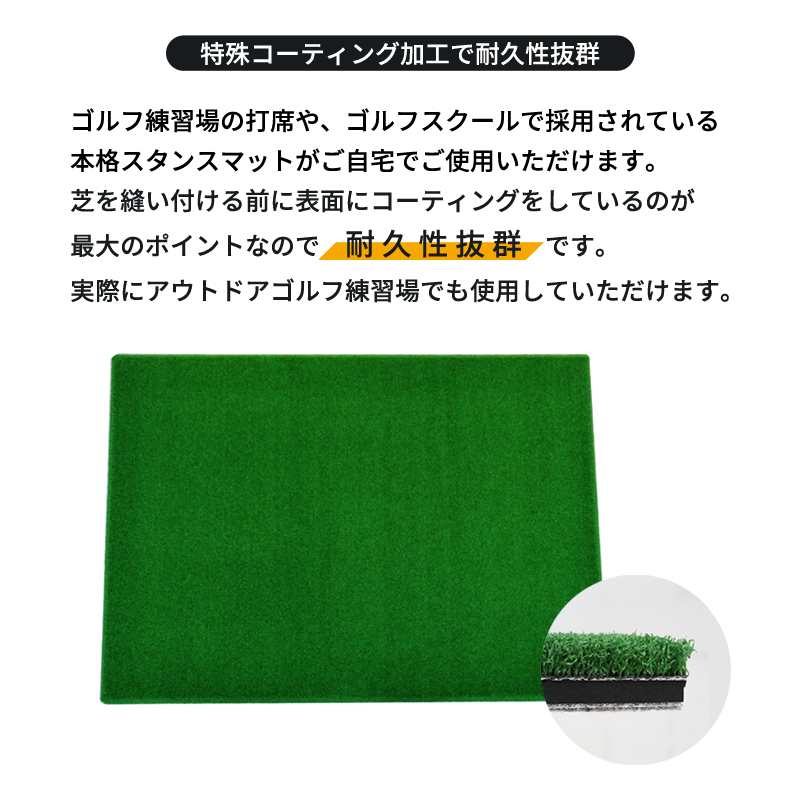ゴルフ 本格 スタンスマット ショットマット 練習用 GPRO オリジナル