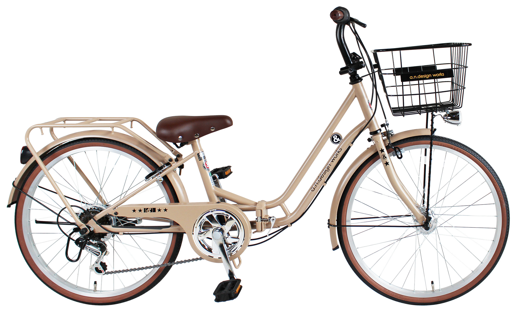 a.n.design-works 自転車 子供用 折りたたみ 22インチ 24インチ 26