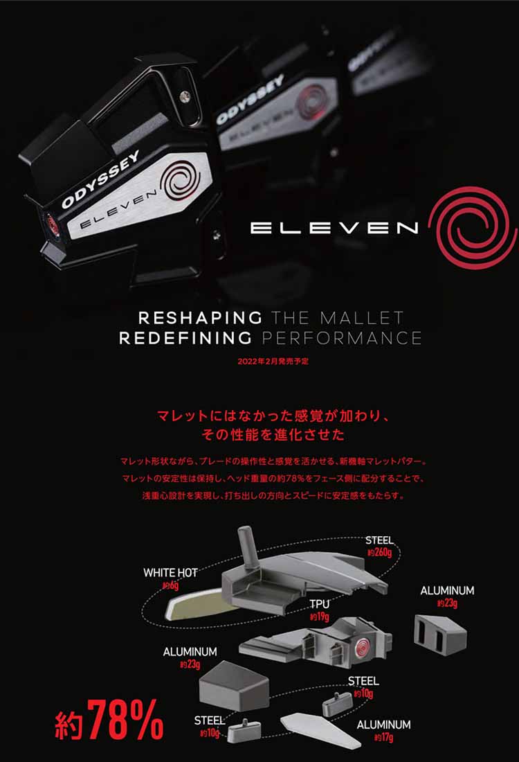 TRIPLE TRACK ODYSSEY オデッセイ パター ELEVEN イレブントリプル