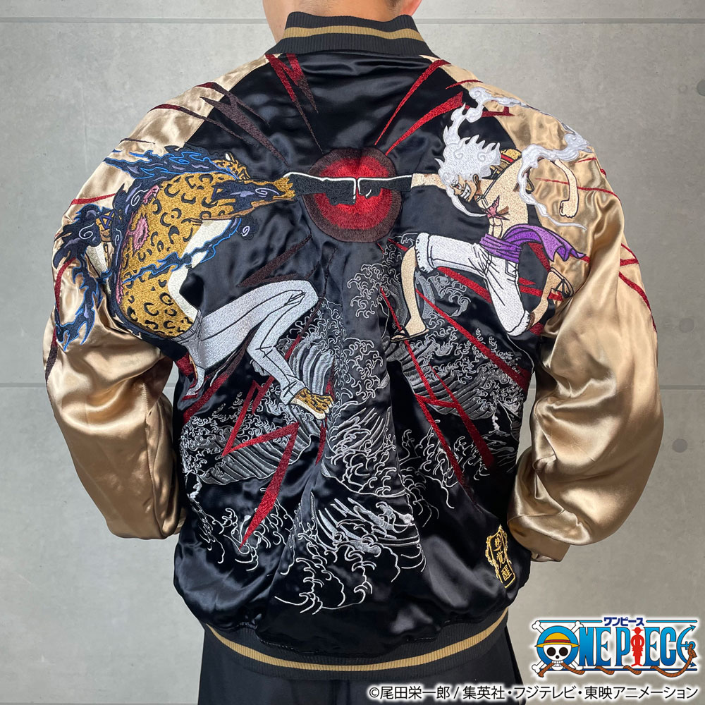 絡繰魂 粋 ワンピース ONEPIECE コラボ スカジャン ルフィvs ルッチ