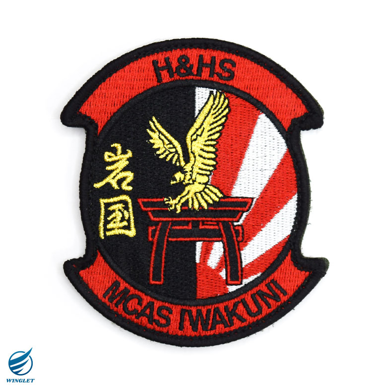 米海兵隊 岩国基地 司令部 パッチ 刺繍 両面 ベルクロ 付き F-35 FA-18