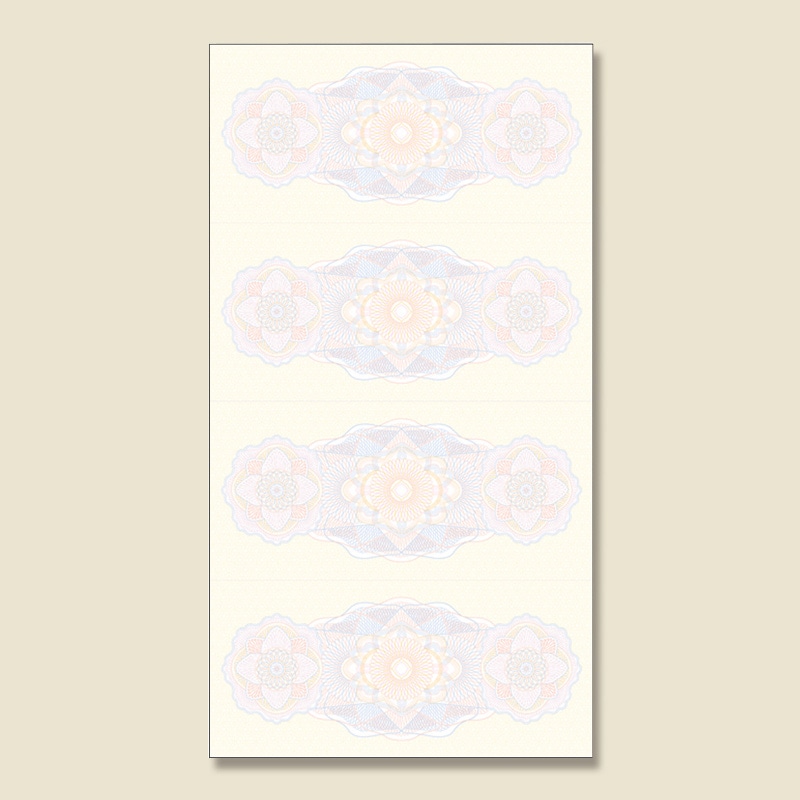 ササガワ チケット用紙 100枚（4枚付×25シート）袋入 9-1301 マル