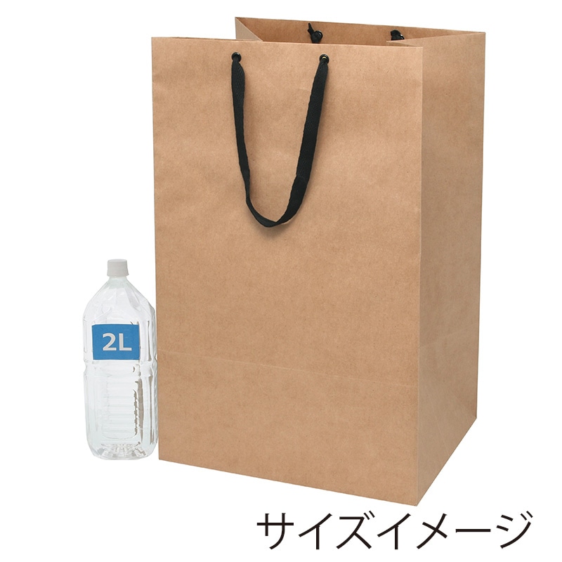 HEIKO 手提げ紙袋 フルールバッグ 42-35 未晒無地 10枚/袋 006441250